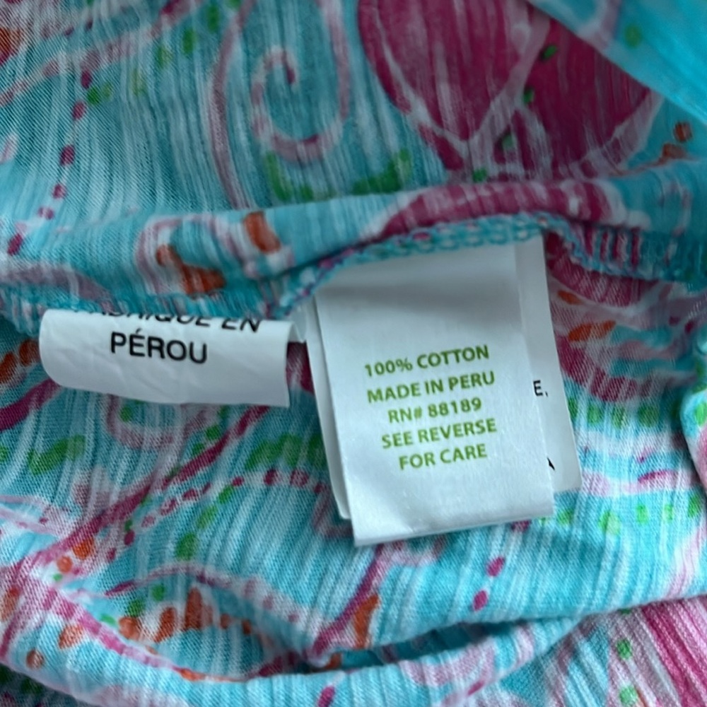 Lilly  Pulitzer size S ruffle Tube top - Picture 3 of 5